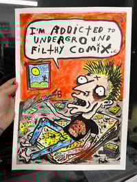 ORIGINAL ARTWORK (A3) «Comix Junkie»