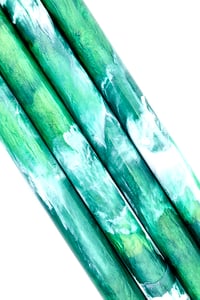 Image 1 of Greener Pastures, custom bespoke pen blanks, high pressure cured with Alumilite Resin. Bespoke ready