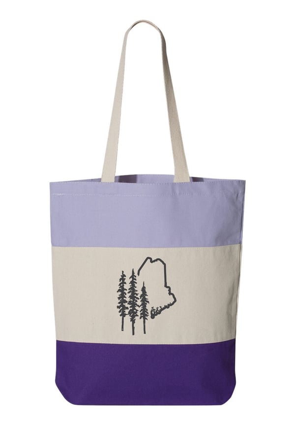 Image of Maine Pines Tricolor Tote