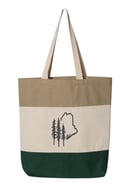 Image 2 of Maine Pines Tricolor Tote
