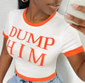 Dump Him crop top