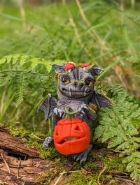 Image 4 of Mushroom Gargoyle with Pumpkin Lantern