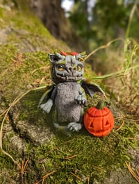 Image 5 of Mushroom Gargoyle with Pumpkin Lantern