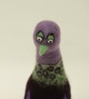 Ernie, wool felt bird sculpture