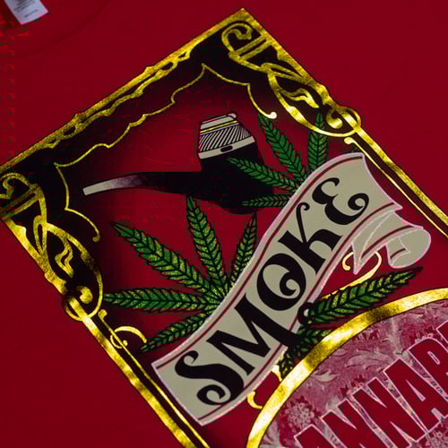 Image of 'SMOKE CANNABIS BAR ART' TShirt
