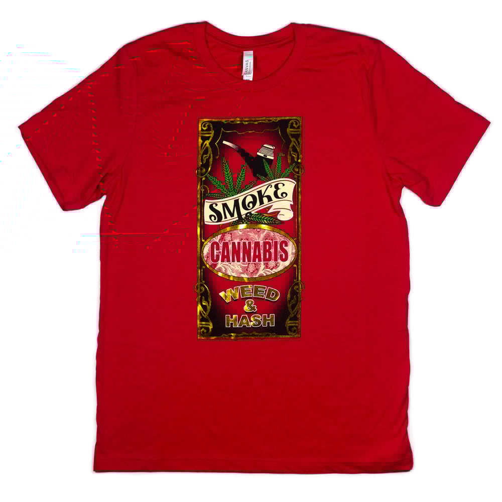 Image of 'SMOKE CANNABIS BAR ART' TShirt