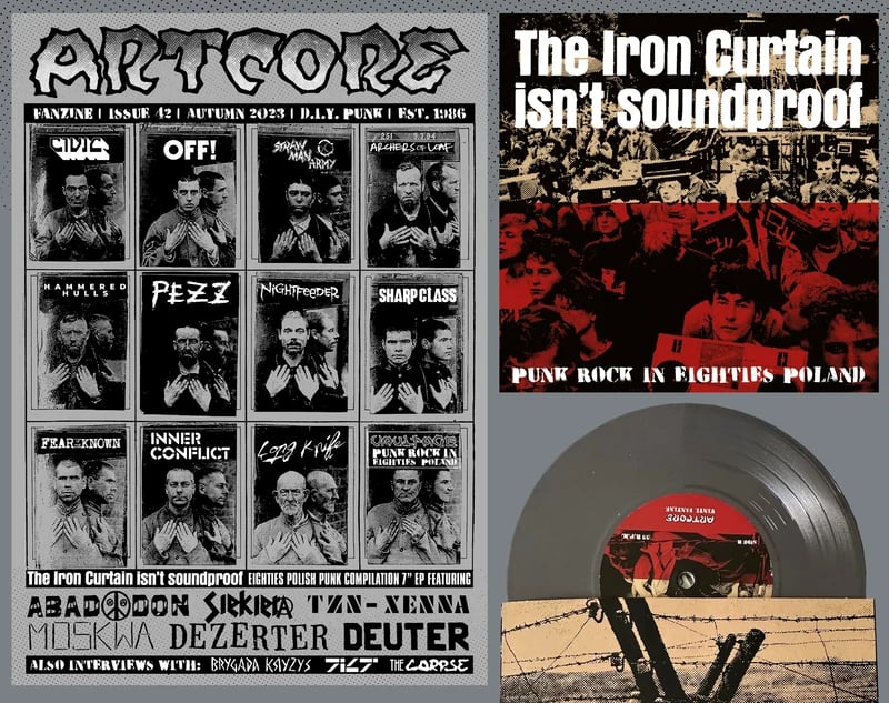 Image of ARTCORE ISSUE #42 + "THE IRON CURTAIN ISN'T SOUNDPROOF - PUNK ROCK IN EIGHTIES POLAND" 7" EP