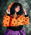 Black Cat Cropped Hoodie (2x)
