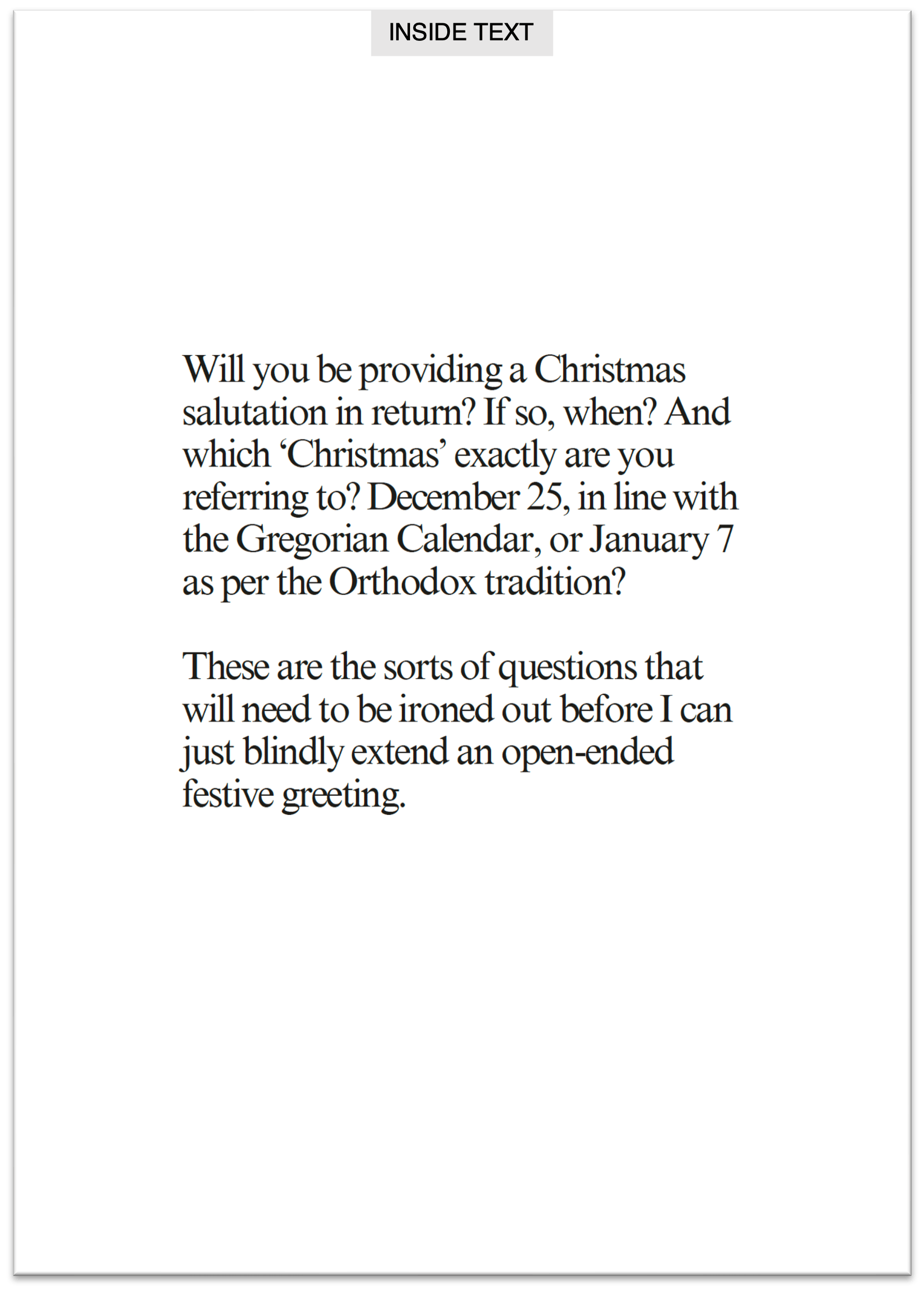 Image of Dutton Christmas Card