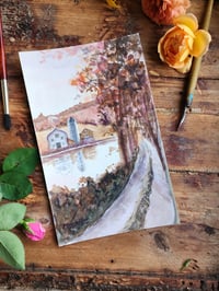 Mill Pond -Watercolor Painting 