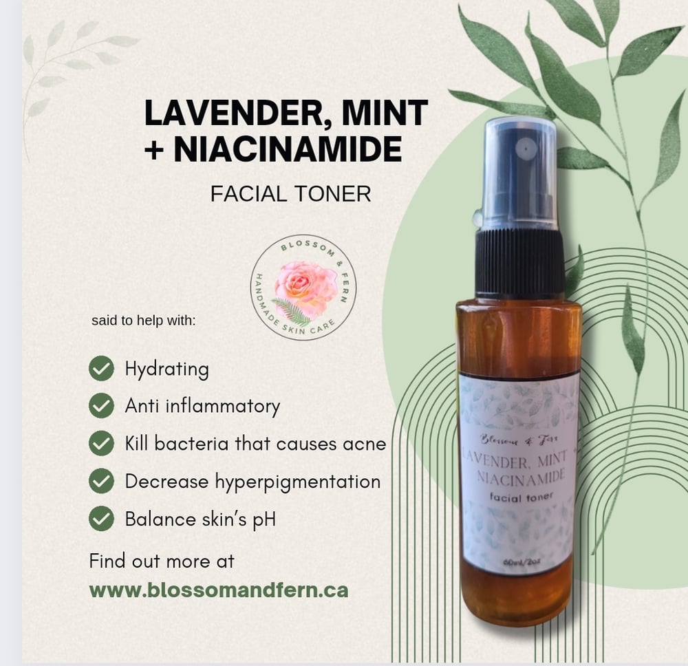 Image of Lavender  Mint + Niacinamide facial toner 