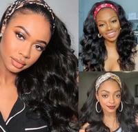 Image 3 of Brazilian Body Wave Headband Wig 10"-30" Inches