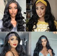 Image 2 of Brazilian Body Wave Headband Wig 10"-30" Inches