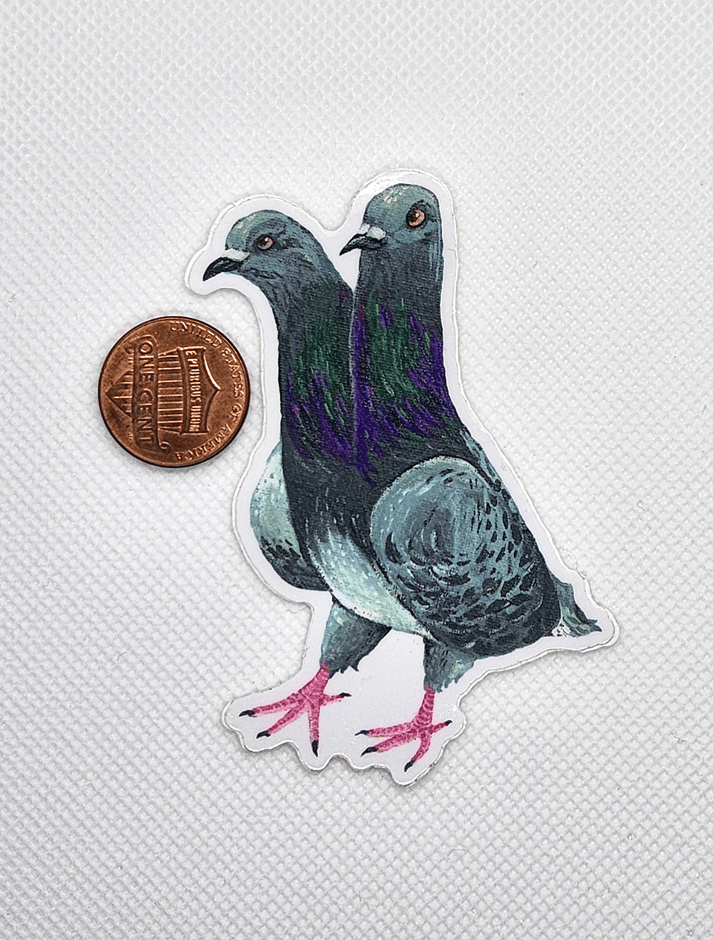 Image of Two Headed Pigeon Sticker