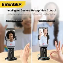 Essager Auto Face Tracking Tripod 360 Rotation AI Smart Shooting Phone Holder