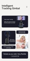Essager Auto Face Tracking Tripod 360 Rotation AI Smart Shooting Phone Holder