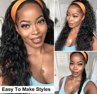 Image 3 of Brazilian Loose Wave Headband Wig 10"-30" Inches