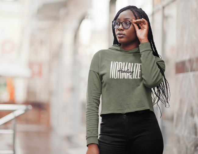 Normalize Healing Crop Hoodie