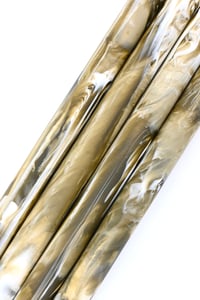 Image 1 of Coffee & Cream, custom bespoke pen blanks, high pressure cured with Alumilite Resin. Bespoke ready!