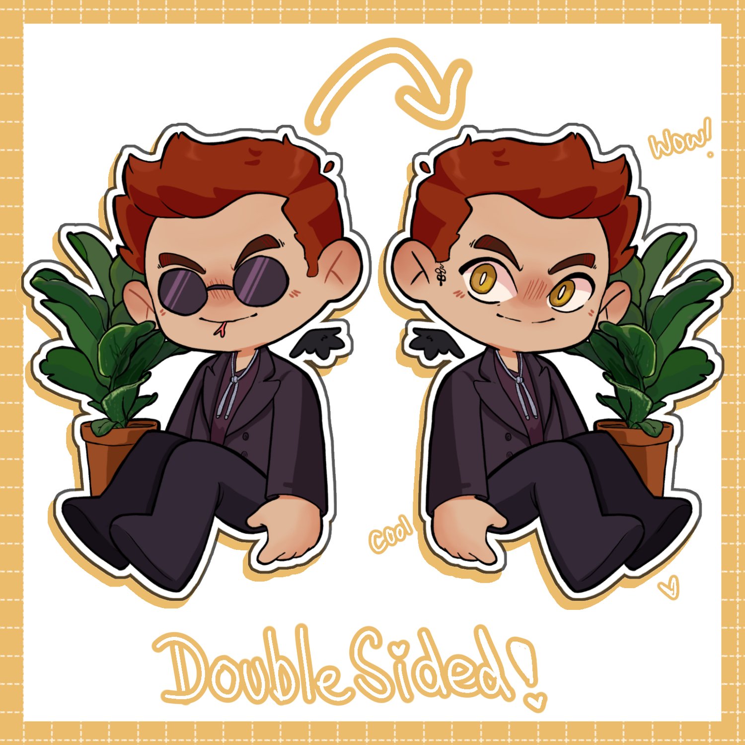 Image of [GOOD OMENS] Crowly & Aziraphale Charms