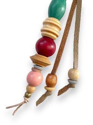 Image of BEADED BAG CHARM / KEYCHAIN #12
