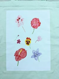 Image 4 of Flowerheads Organic Cotton Tote Bag