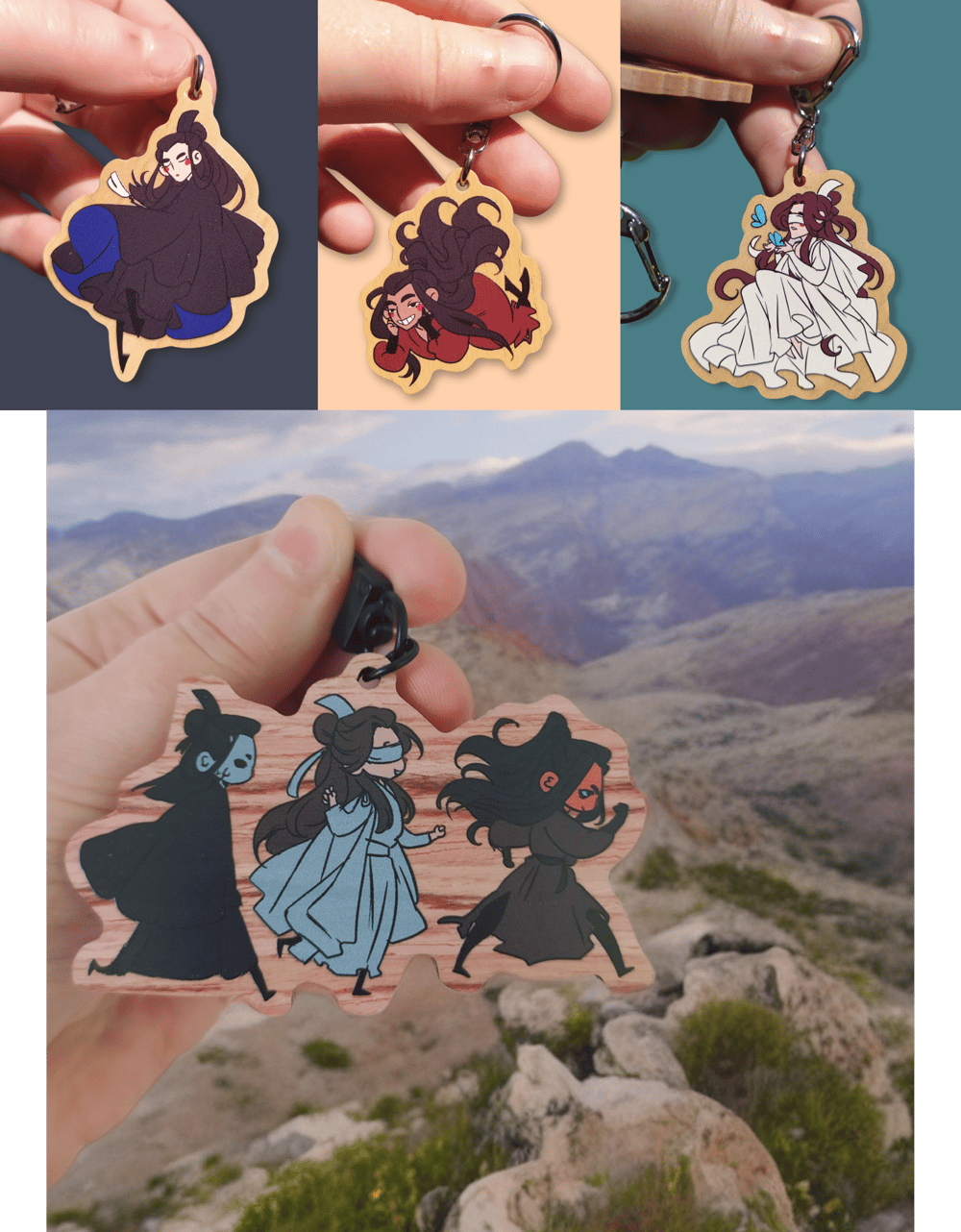 THE UNTAMED keycharms & pins