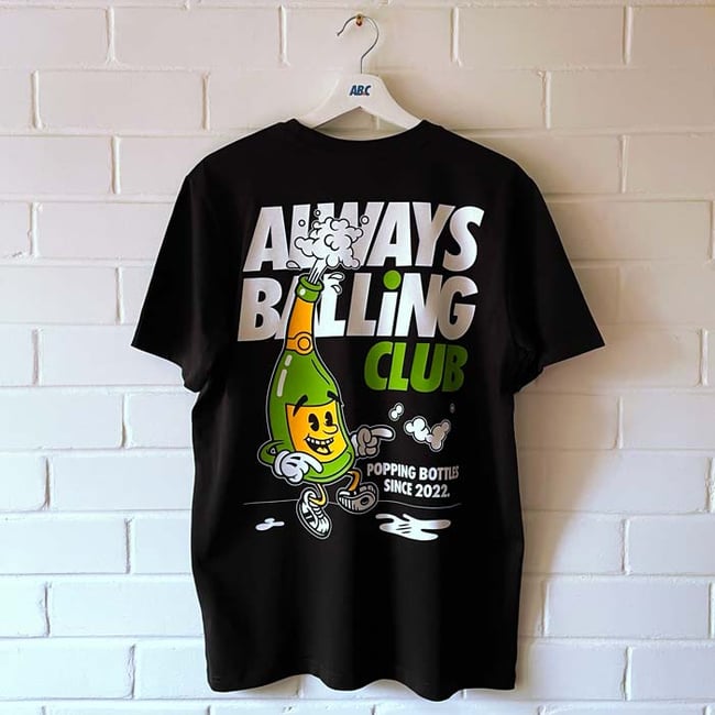 Popping Bottles tee (reduced)
