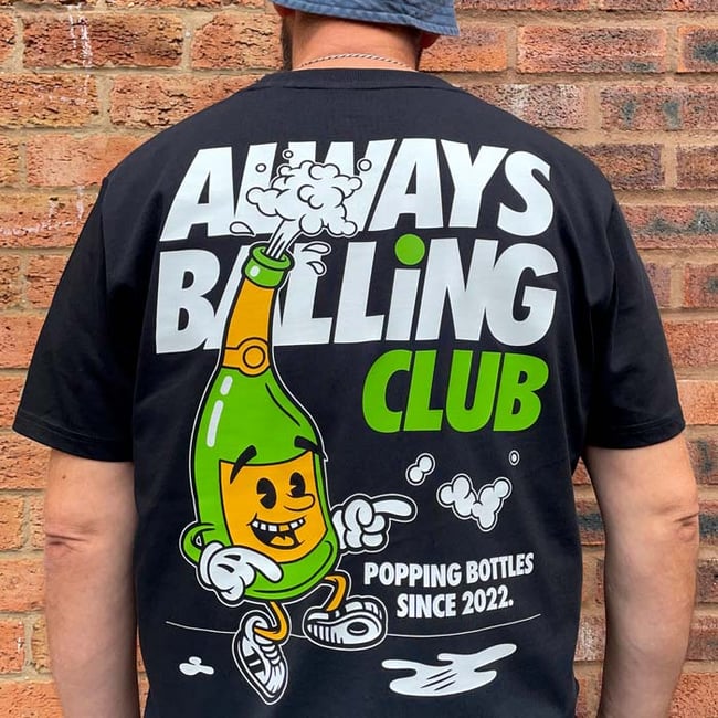 Popping Bottles tee (reduced)