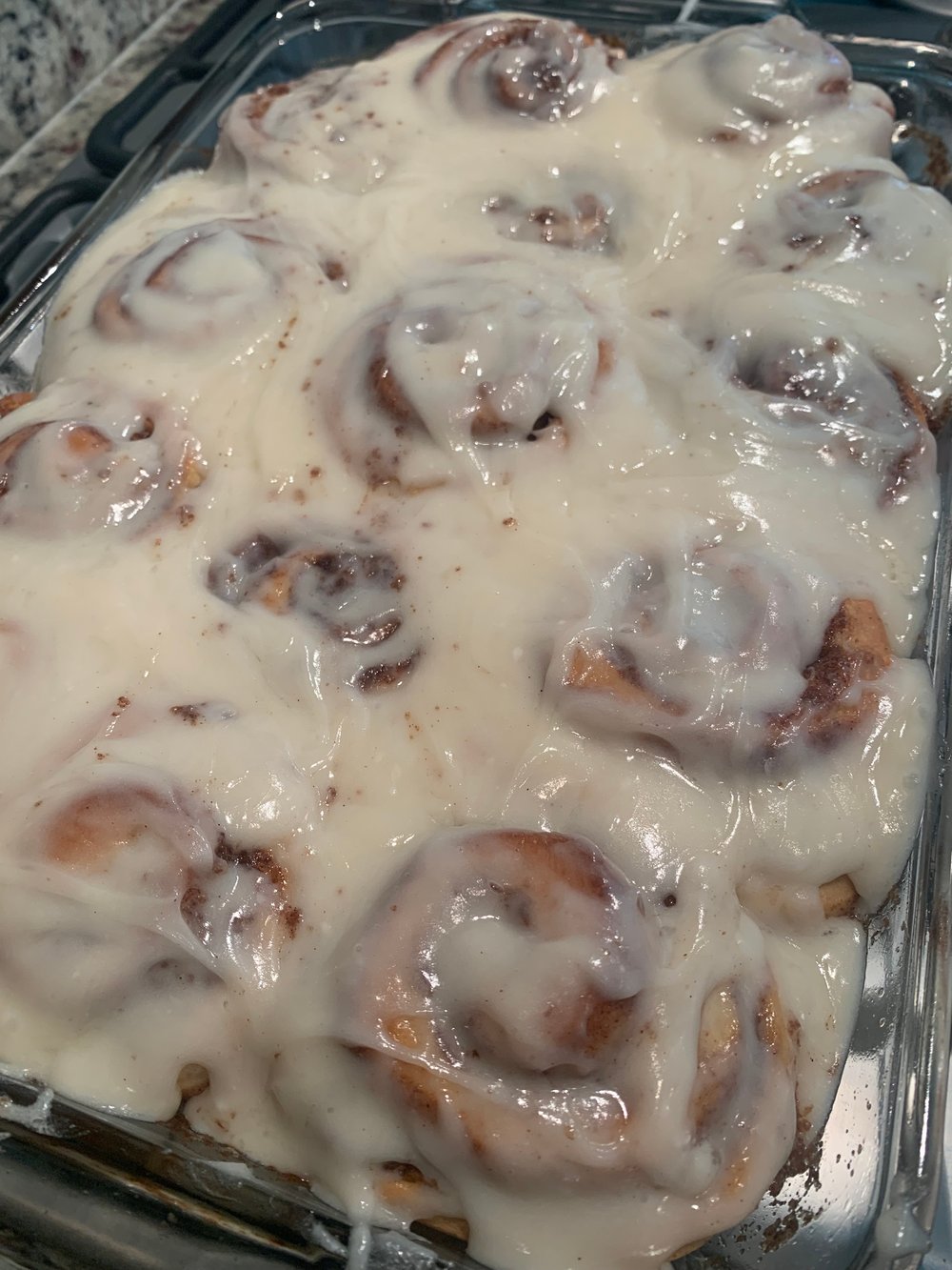 Image of rock & roll - four cinnamon rolls