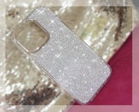 Image 2 of Luxe Bumper Case in Tiny Crystals