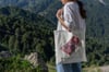 Sweet pea and Lettuce tote bags