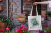 Sweet pea and Lettuce tote bags