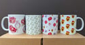 Botanical Mugs Gift Set - 4 - With Festive Gift Wrapping