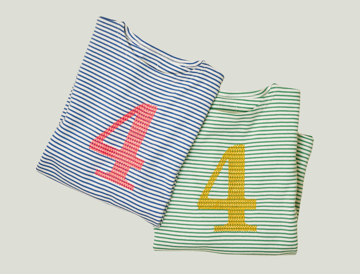 Image of NEU Geburtstags-Shirt grün gestreift mit gelber Zahl 1, 2, 3, 4, 5 oder 6* Art.266308