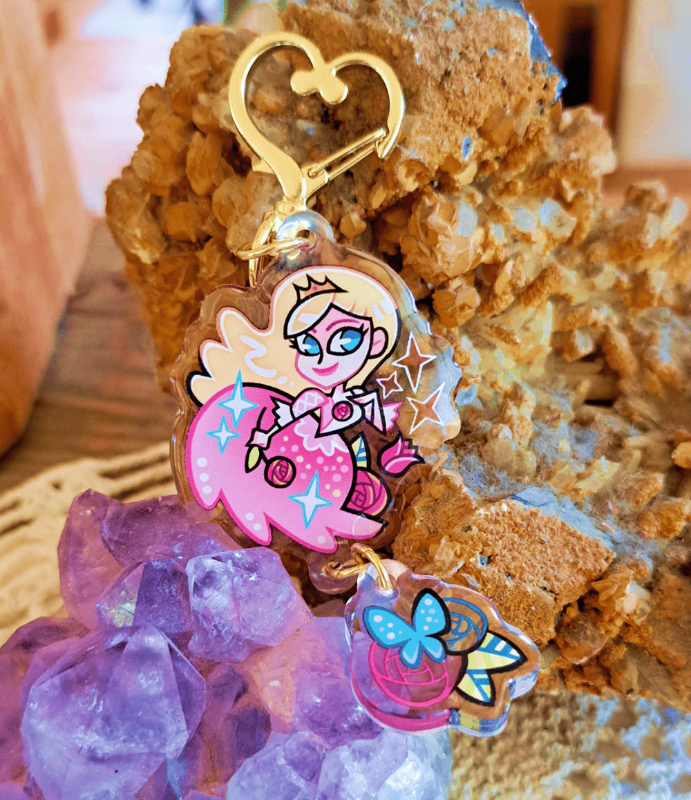 Image of Barbie: Princess and the Pauper  - 2'' Acrylic Keychain (double sided)