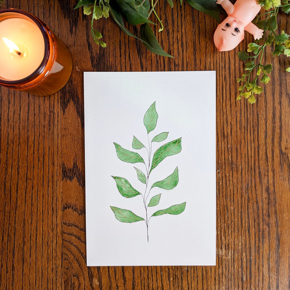 Image of 6” x 9” Original Botanical Watercolor Painting II