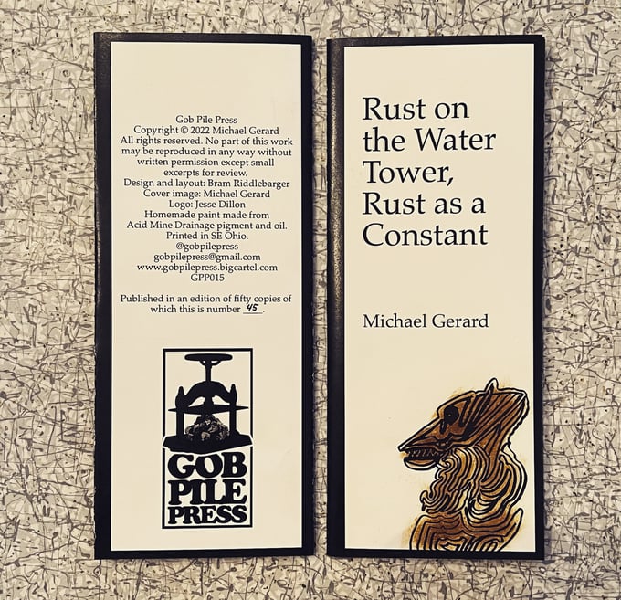 Image of RUST ON THE WATER TOWER, RUST AS A CONSTANT by Michael Gerard