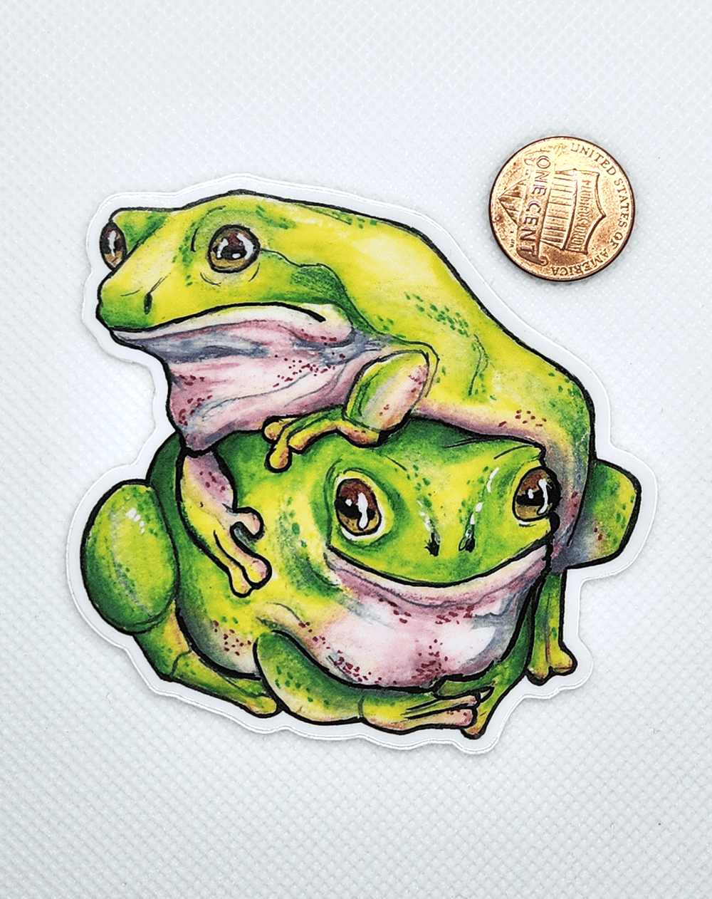 Image of Frog Stack Sticker