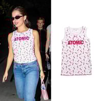 Image 1 of Pink Atomic Rosebud Tank Top🌷🌹RESTOCK