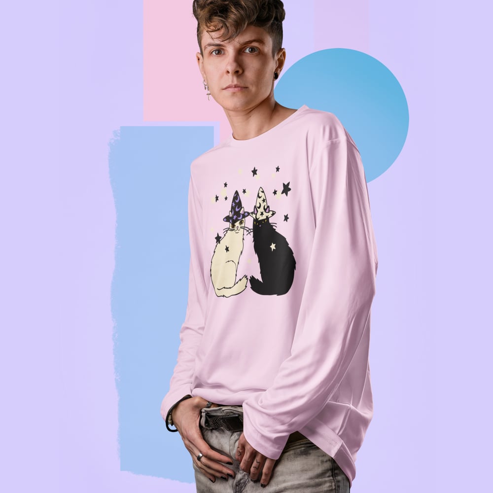 Image of KITTY WITCH BESTIES LONG SLEEVE TEE