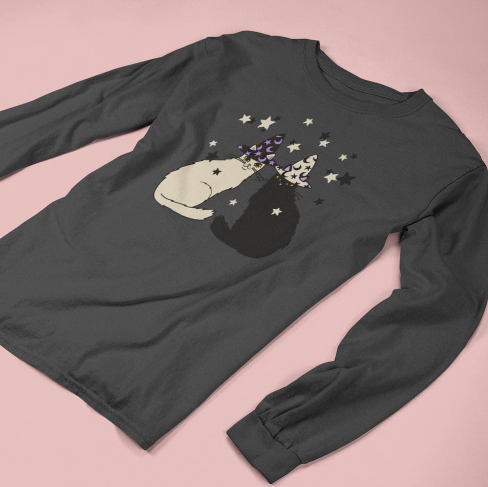 Image of KITTY WITCH BESTIES LONG SLEEVE TEE