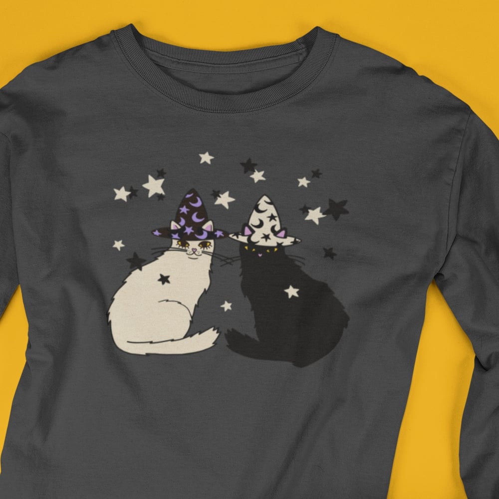 Image of KITTY WITCH BESTIES LONG SLEEVE TEE