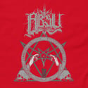 ABSU - NEVER BLOW OUT THE EASTERN CANDLE T-SHIRT (GREY PRINT) RED / CARDINAL RED