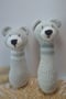 Image of Sonajero oso gris con rayas grises oscuras
