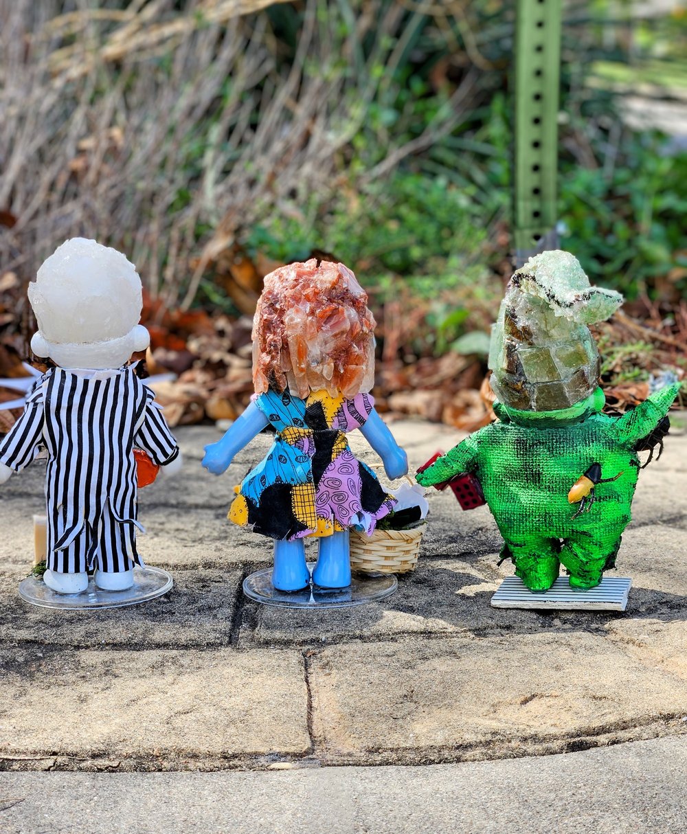 Nightmare Before Christmas Crystal Trolls set 8.5"