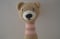 Image of Sonajero oso marron con rayas rosas