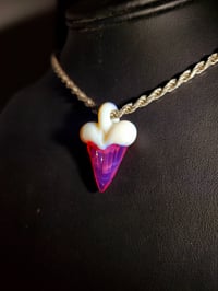 Image 1 of Karmaline & rhino shark tooth pendant.