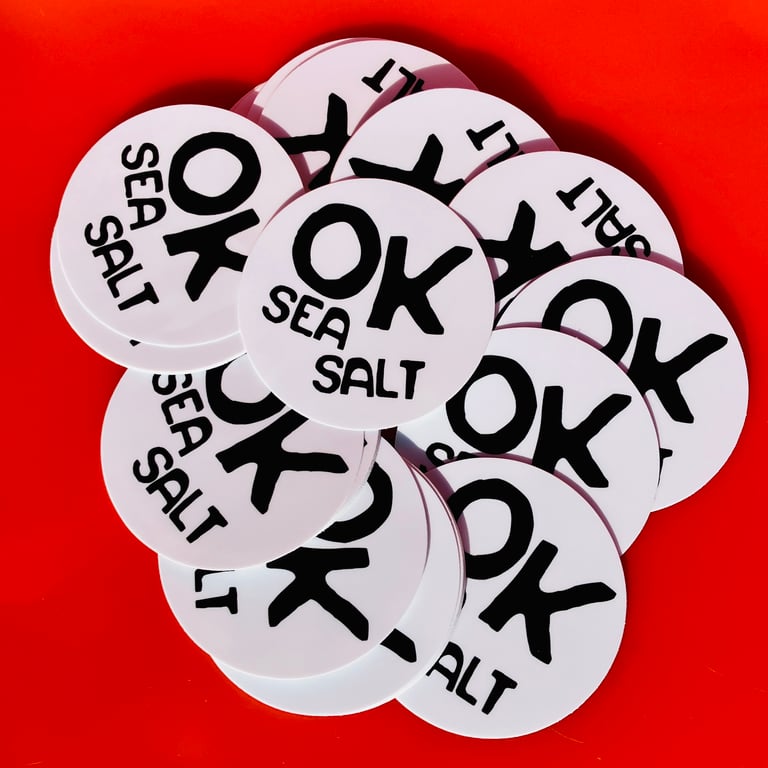 OK Sea Salt Sticker
