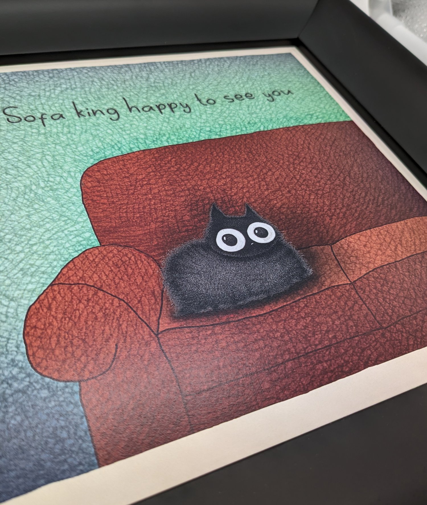 Image of Sofa King happy to see you 